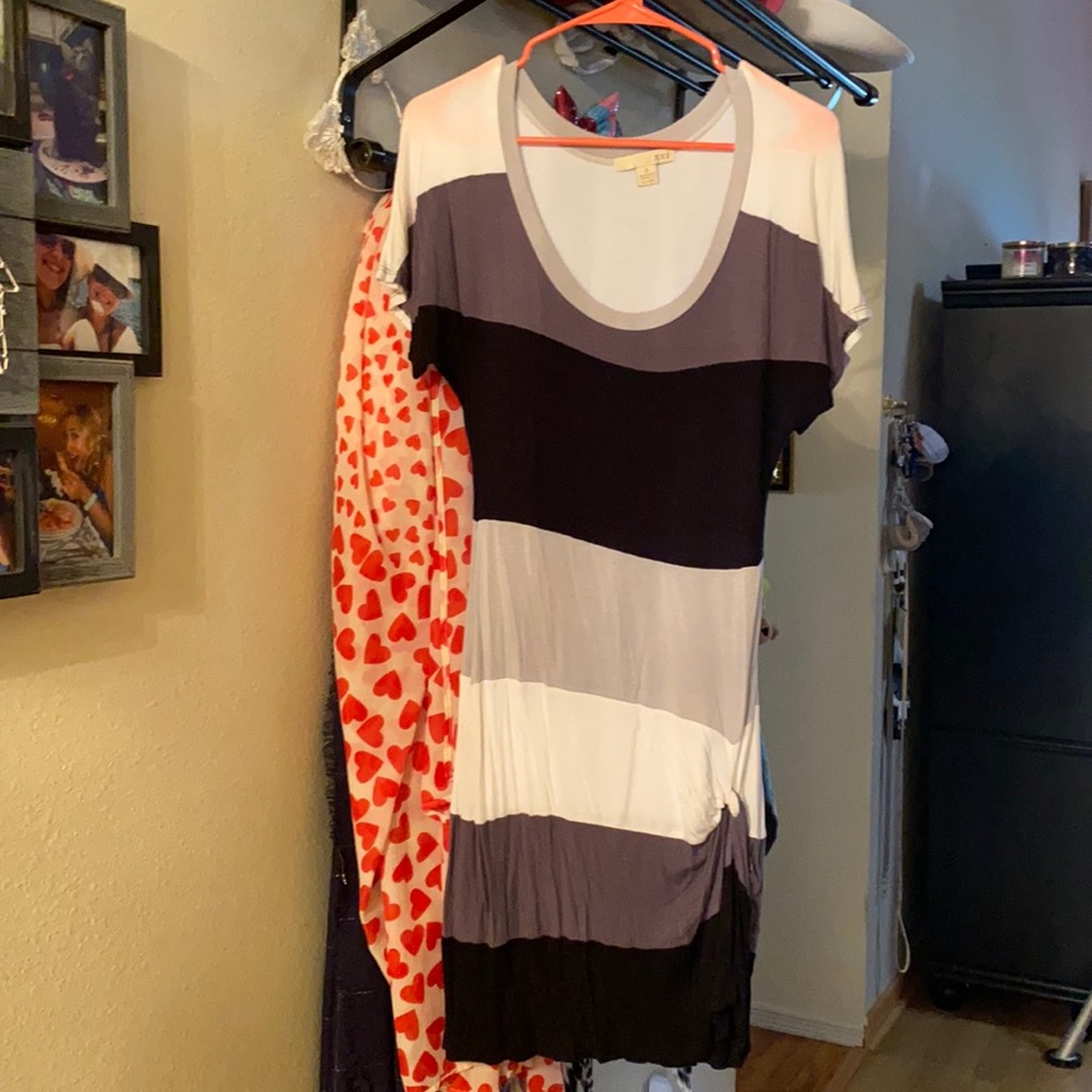 Forever 21 Color Block Stretchy Dress Small